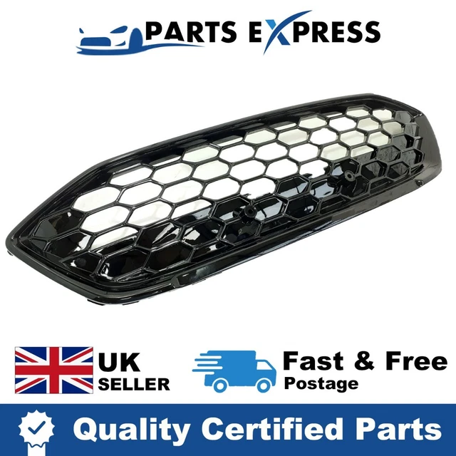 2 pz/set cofano copertura di sfiato in ABS lucido nero cofano coperchio di sfiato motore flusso d'aria presa griglia di ricambio per Ford Focus Fiesta Vauxhall Corsa Jazz