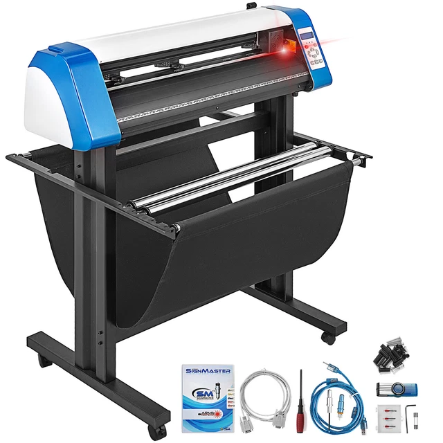 VEVOR 34IN VINYL Cutter Machine Cutting Laser Plotter Optical Sensor