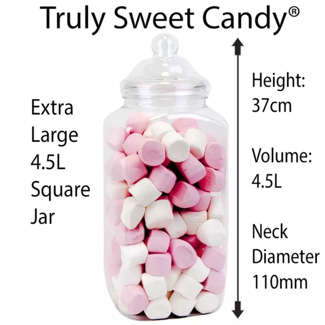 Large Plastic Sweet Jar 4.5L Storage Candy Buffet Wedding Party Victorian Retro