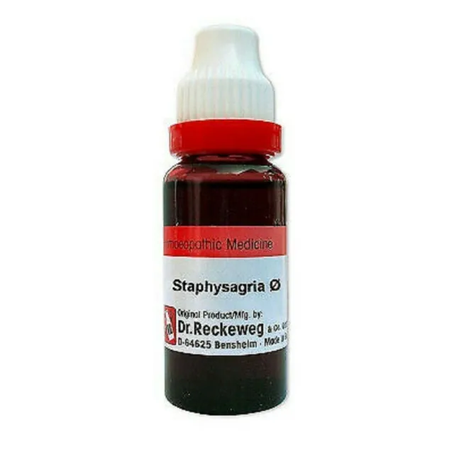 Dr. Reckeweg Germany Homeopathy Staphysagria Mother Tincture (Q) 20ml