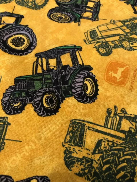 John Deere Bandana Official Licensed Product Yellow Gold Green Tractors Cotton
