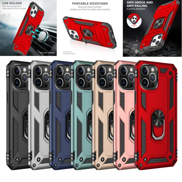Hybrid Armor Shockproof Stand Phone Case Cover for iPhone 7 8 SE XR 11 12 13 14
