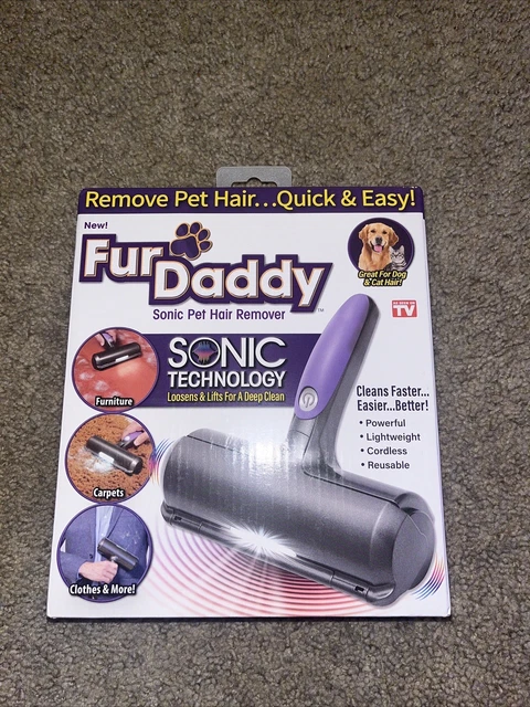 🔥FUR DADDY ~ Fast & Easy Pet Fur Remover w/ LED Light & Sonic Technology NIB🔥