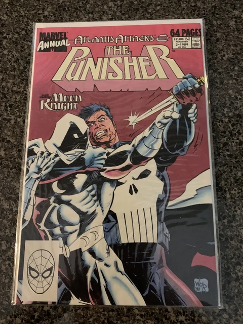 Punisher Annual #2 Vol. 1 Marvel Atlantis Attacks (1989) Lot Of 2