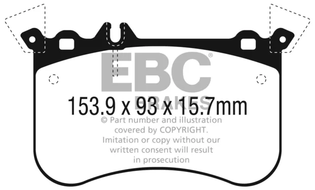 EBC YELLOW STUFF FRONT BRAKE PADS for MERCEDES-BENZ AMG A45 CLA45 GLA45 DP42311 3