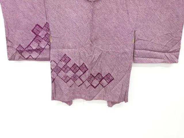 6612606: Japanese Kimono / Antique Haori / All Shibori / Geometric