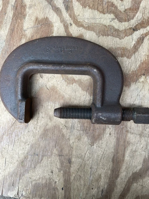 Armstrong No. 4 Heavy Duty Drop Forged C Clamp Chicago U.S.A. Armstrong No. 4 Heavy Duty Drop Forged C Clamp Chicago U.S.A.