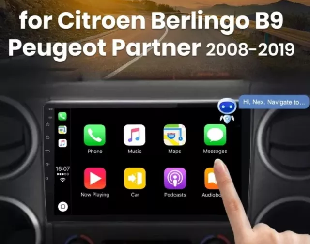 Carplay Android Auto Car Radio para Citroen Berlingo B9 Peugeot Partner  2008 - 2019 GPS autoradio