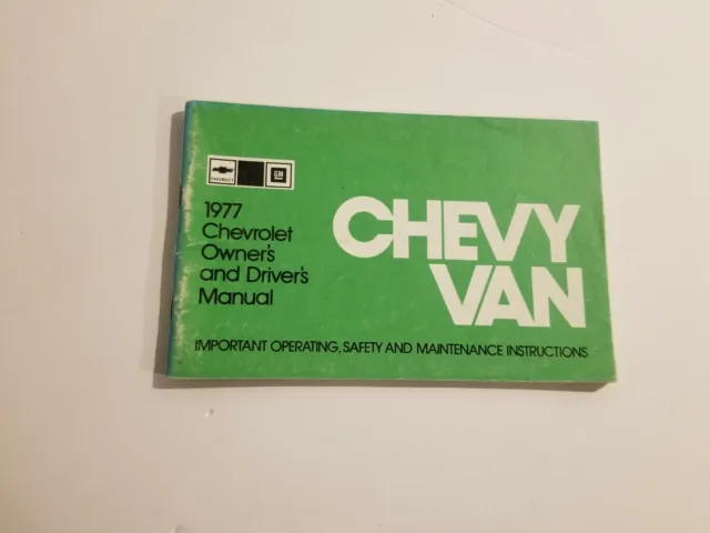 1977 Chevy Van Owner's Manual