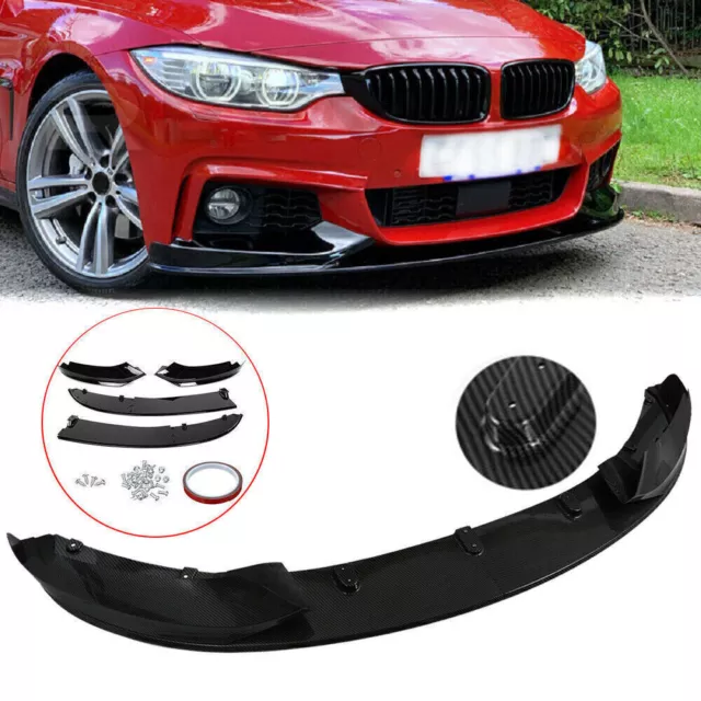 Pour BMW F32 F33 F36 PackM Spoiler Lèvre Lame Jupe Pare-Choc Avant Carbone Style