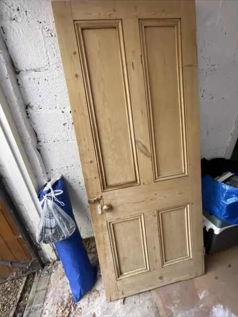 Reclaimed Victorian 4 panel stripped pine internal doors.