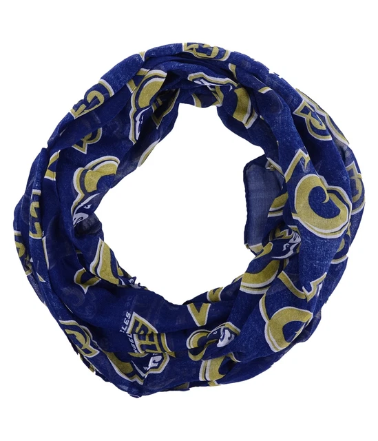 Forever Collectibles Womens LA Rams Infinity Scarf Wrap, Blue, One Size