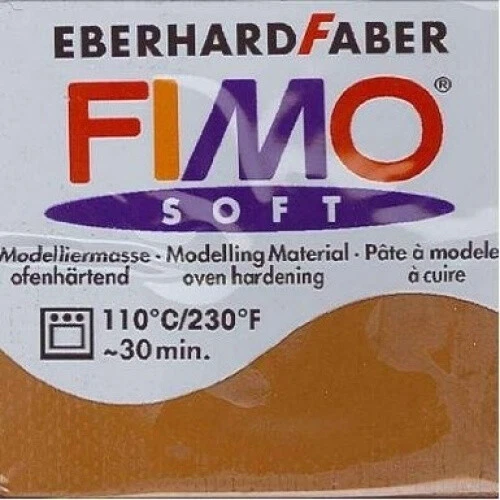 (Caramel) - Staedtler Fimo Soft 8020-7 Oven Hardening Modelling Clay 56g -