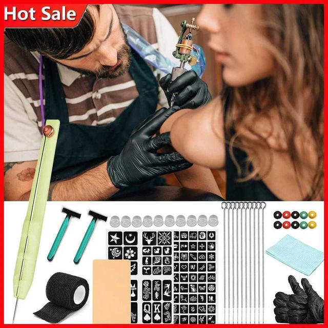 Tattoo Hand Poking Tool Tattoo Needle Stabilizing Stick Poke Needle Holder Kits