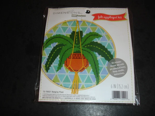 Kit De Apliques De Fieltro 3 Dimensiones, 6 In, Nuevo Sellado