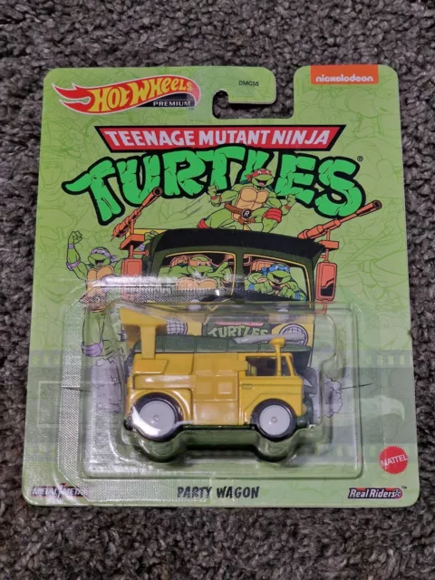 Hot Wheels 2023 Turtles TMNT Party Wagon Bus Retro Entertainment Premium Real