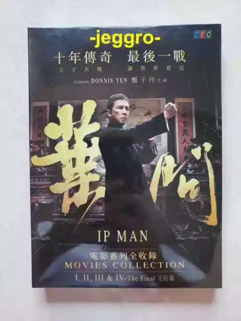 Hong Kong Movie DVD IP MAN 1 2 3 4 Movies Collection ENG SUB Region 0 DONNIE YEN