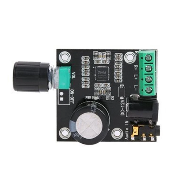 DollaTek Mini Amplificateur Numérique Classe D 5W Mono – Idéal Haut-Parleur 4-8Ω, Faible Bruit, Très Compact