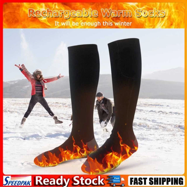 Electric Socks Constant Temperature Electric Heated Sock (Black Long Barrel)