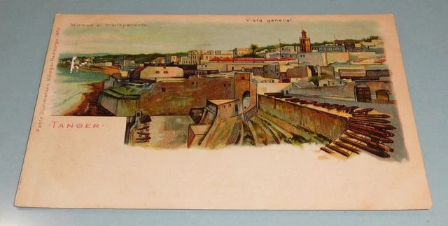 Postcard Antique UDB - General View Tangier Tanger Morocco - Unposted