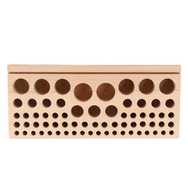 Leather Tool Holder 68 Holes Wooden Leather Craft Tool Holder Wooden