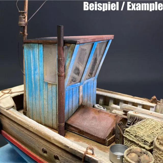 Fischerboot Bausatz in 1:35 aus Holz zum bauen - sehr hochwertig + 3D Druck 3