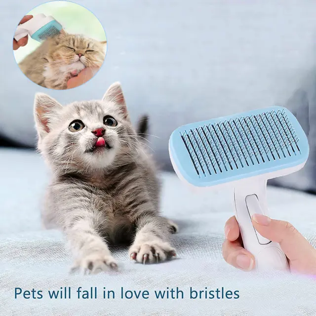 Upgarded Pet Hair Brush Dog Cat Hair Remover Comb Grooming Massage Deshedding US 5