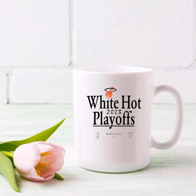 Original Miami Heat White Hot 2023 Playoffs Mug Funny Coffee Mug 11Oz Gift