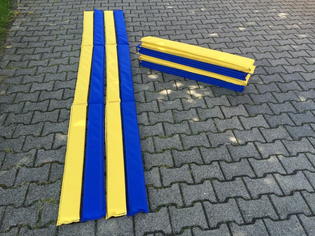 PVC-SchaumstoffBallken 8-Set Plannenstoff Bodenarbeit Hindernisstangen Pferd