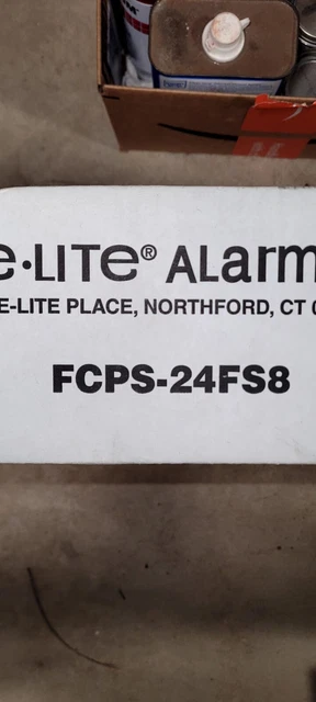 Fire-Lite Firelite Fcps-24Fs8 120Vac 4 Circuit 8 Amp Fire Alarm Power Supply New