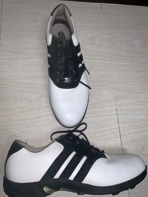 adidas gazelle silver green womens Adidas Mens White/Navy Leather Spikeless Boost Insoles Golf Shoes Size 11