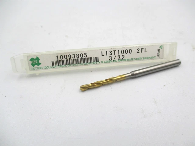 OSG (10093805) 3/32″ x 2" OAL 130° Spiral Flute Cobalt Screw Machine Drill Bit