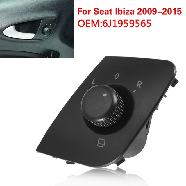 Pour SEAT Ibiza Ibzia bouton de réglage du commutateur rétroviseur 6J1 959565