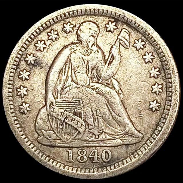 1840-O Seated Liberty Half Dime Coin LIGHTLY CIRCULATED