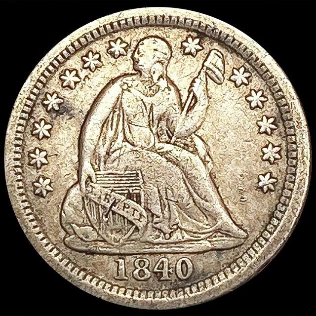 1840-O Seated Liberty Half Dime Coin LIGHTLY CIRCULATED