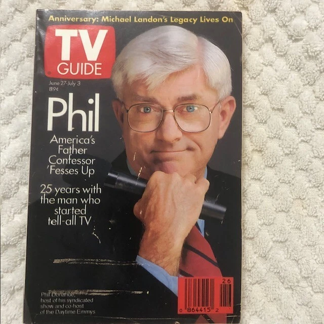 VINTAGE TV GUIDE June 27July 3, 1992 Phil Donohue. Michael Landon