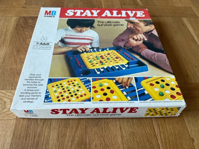Vintage Stay Alive Board Game 1970s MB Games