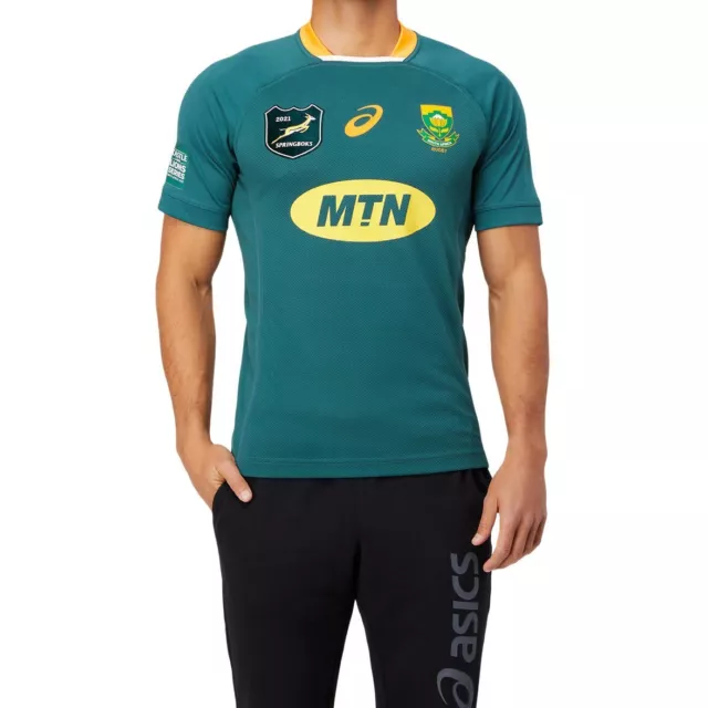 ASICS South Africa Springboks Mens Gameday Lions Rugby Shirt / RRP £130