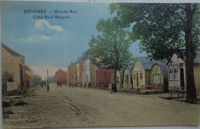 ESTAIRES 59 cpa Côté Neuf Berquin Bon Etat 1926