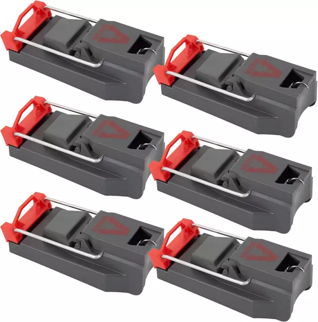 VICTOR M123SSR QUICK-KILL Easy Set Mouse Trap - 6 Reusable Mouse Traps