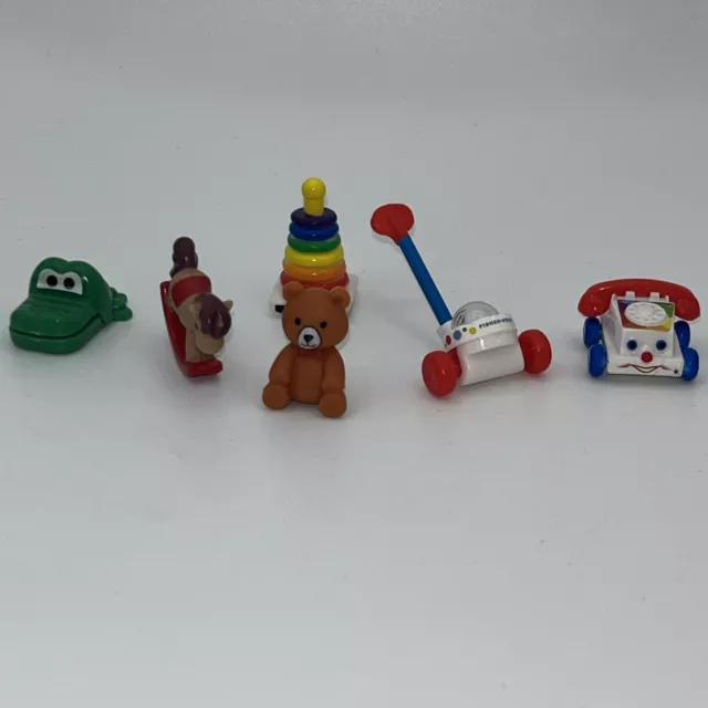 Worlds Smallest Micro Toy Box  Bundle Of Retro Fisher Price Telephone