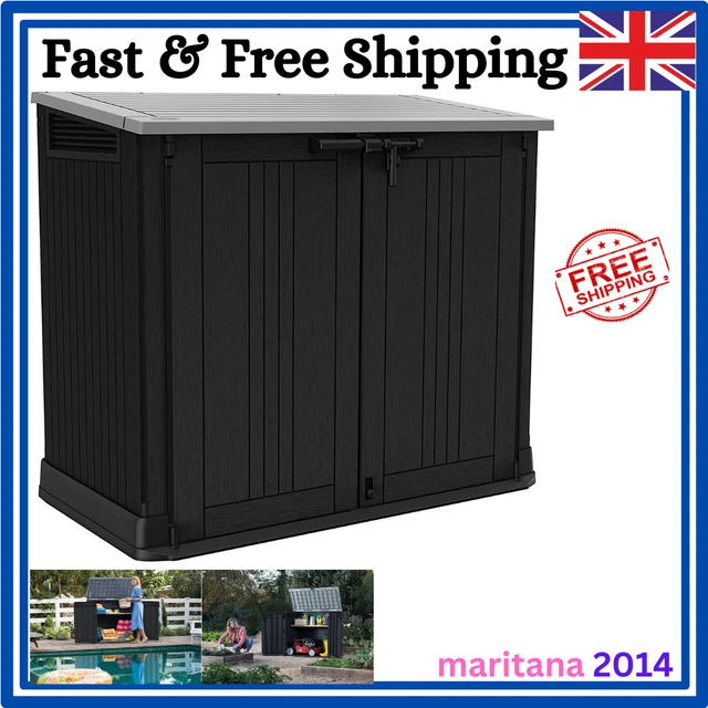 Outward Storage KETER STORE IT Out MAX Garden Lockable Storage Box XL Shed Outside Bike ...