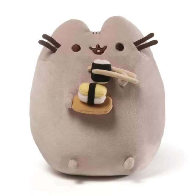 NEW GUND Pusheen Snackable Sushi Snack Huggable Super Soft Plush Toy Hungry Cat!