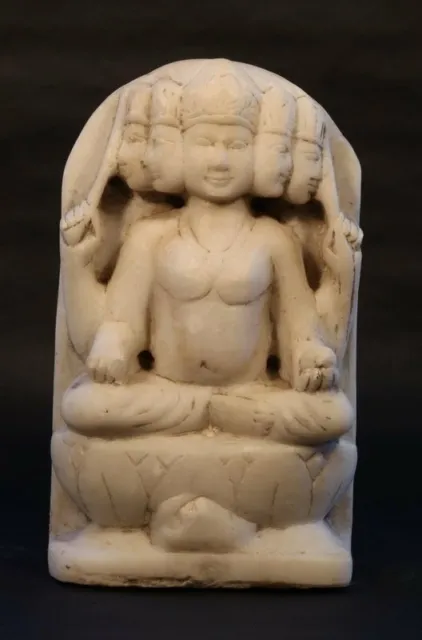 18-19thc Hindu marble temple statue of Brahma