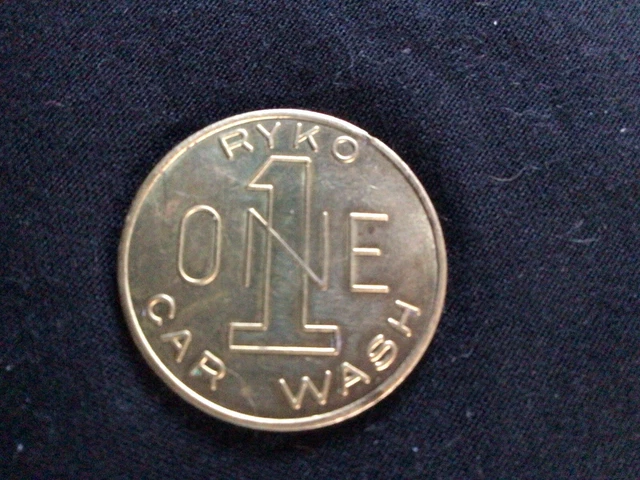 Token Coin Brass Ryko Car Wash