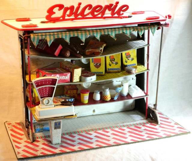 Épicerie Jouet Ancienne En Bois, Jeu D'imitation, Vintage