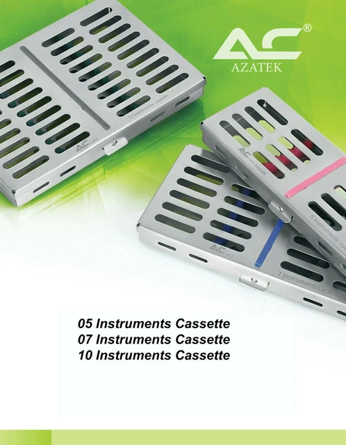 AZATEK STERILIZATION CASSETTE Rack Tray Autoclave Dental Surgical ...