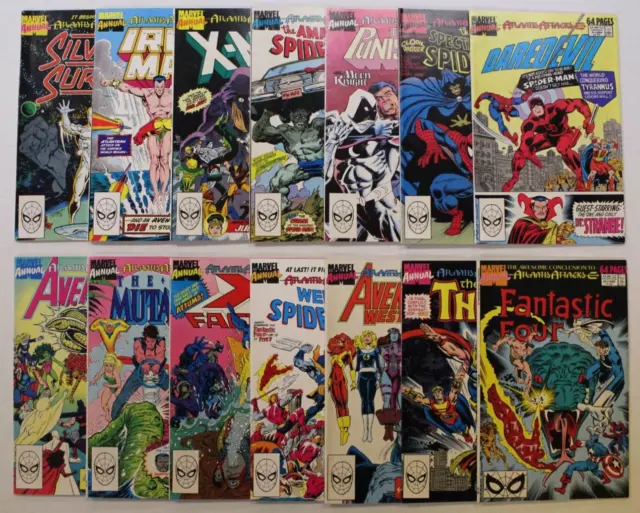 Atlantis Attacks Part 1-14 Complete Marvel Annual Crossover Set Lot 1989 KEYS