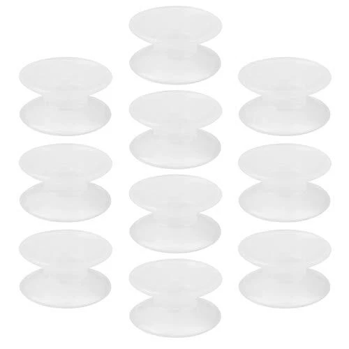 10Pcs Ventouses Pour Aquarium En Verre Silicone Double Face