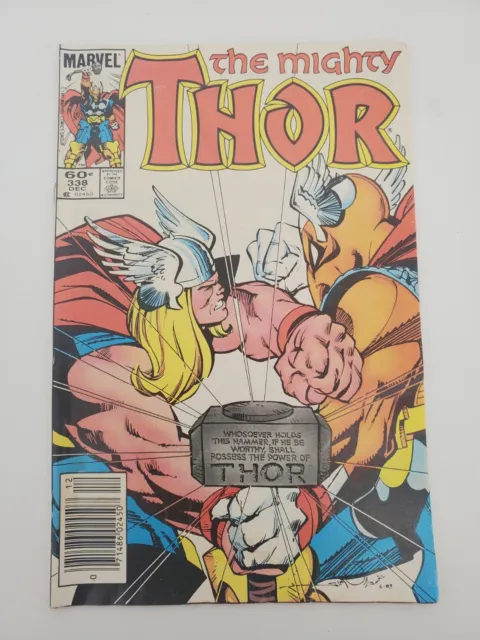 vtg COMIC BOOK 1983 MIGHTY THOR #338 2nd Appearance BETA RAY BILL UN-GRADED...